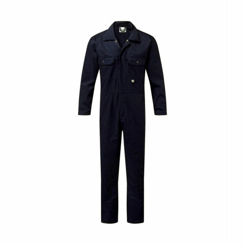 Fort 240gsm Stud-Front Boilersuit Navy - 52\ Chest