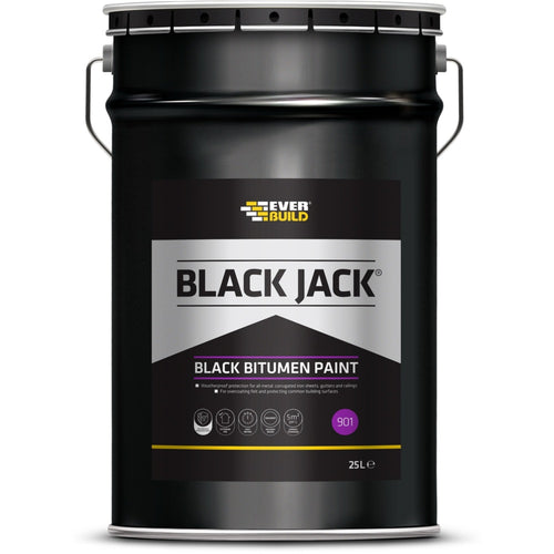 Everbuild Black Jack 901 Black Bitumen Paint - 25l