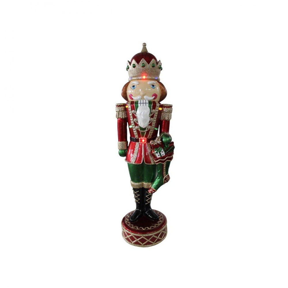 National Tree Company - LED Musical Nutcracker - 22in - Multi-Coloured