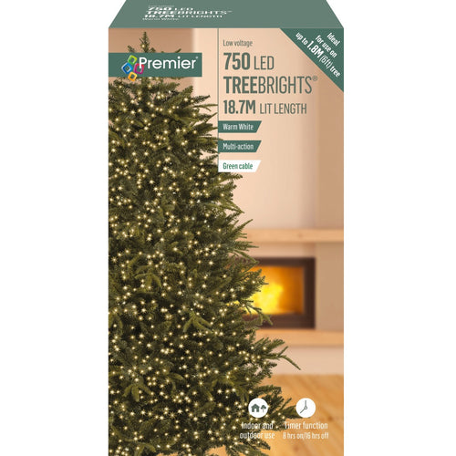 Premier - 750 LED Multi-Action Treebrights with Timer - Warm White