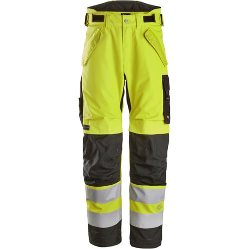 Snickers - High-Vis, Class 2 Waterproof 37.5® 2-Layer Light Padded Trousers - High vis yellow\\Black