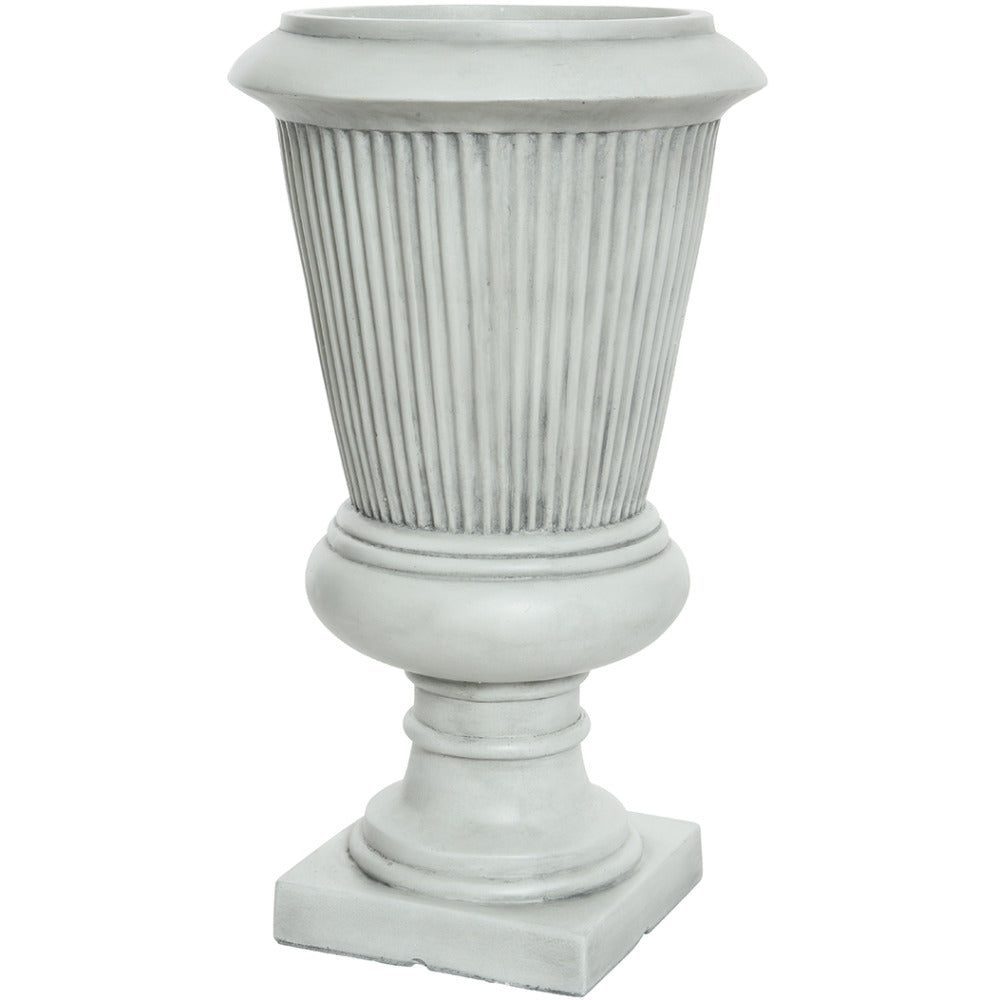 Fibre Clay Anna Small Urn Garden Planter - Light Grey