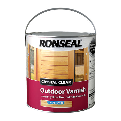 Ronseal Crystal Clear Outdoor Varnish Satin 2.5L