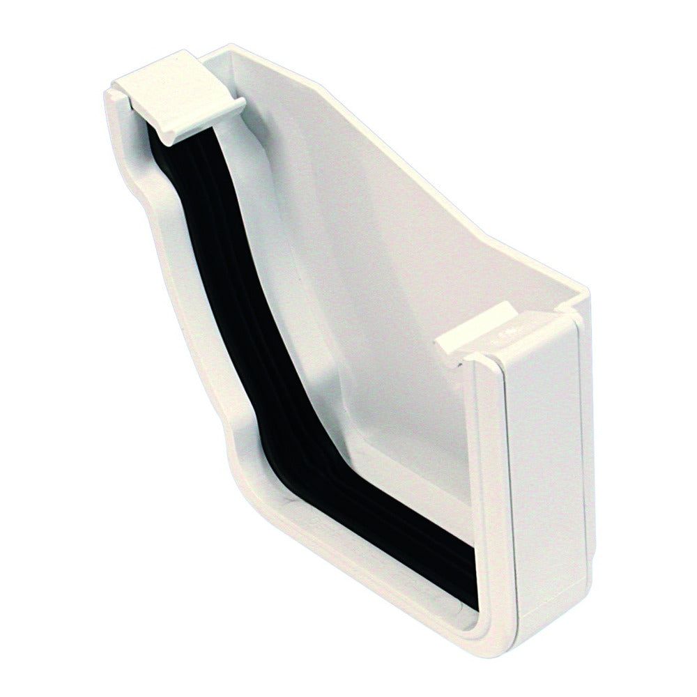 Rainwater StormLine OsRSt PVC-U Extrarenal Stop end Left Hand White 111mm
