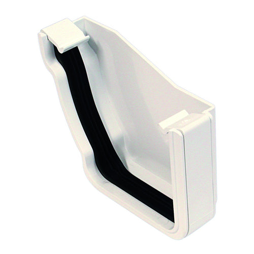 Rainwater StormLine OsRSt PVC-U Extrarenal Stop end Left Hand White 111mm