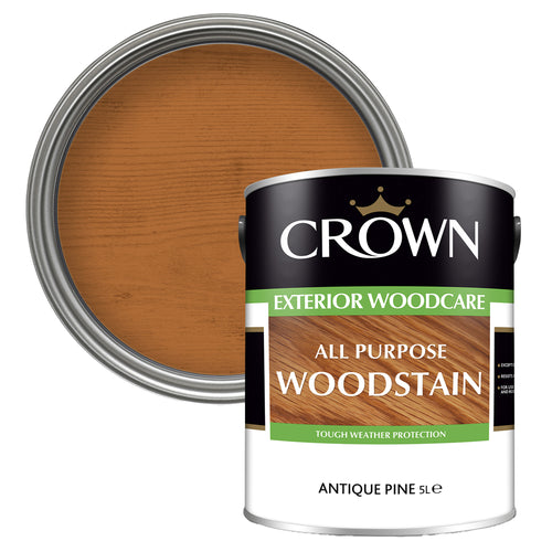 Crown Trade All Purpose Woodstain Antique Pine –  5ltr