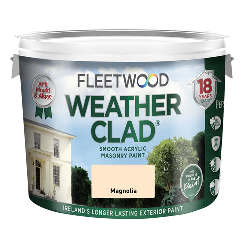 Fleetwood Weatherclad Magnolia - 10ltr