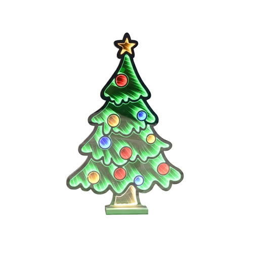 Christmas Tree Infinity Mirror Light - 60cm