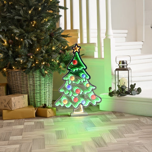 Christmas Tree Infinity Mirror Light - 60cm