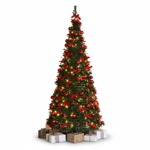 Decorated Pop-Up Pre-Lit Tree - 6ft