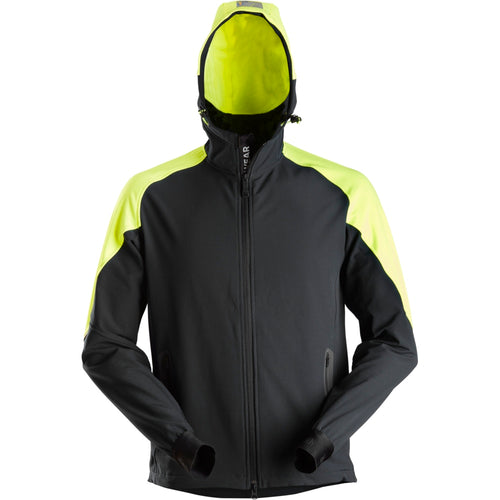Snickers - FlexiWork, Neon Full Zip Hoodie - Black
