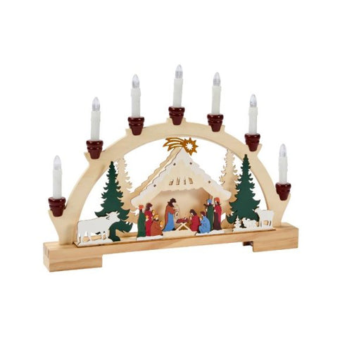 InLit 7 Light LED Nativity CandleBridge