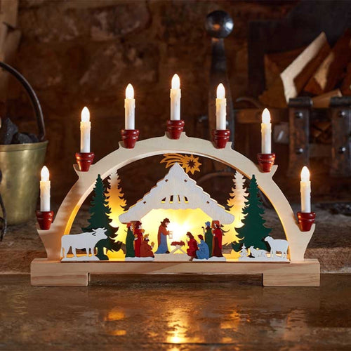 InLit 7 Light LED Nativity CandleBridge