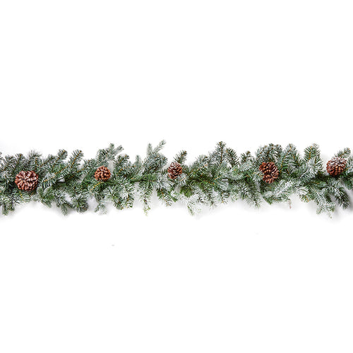 Frosted Dorchester Garland - 9ft x 12in