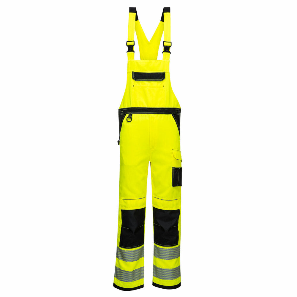 Portwest  - PW3 Hi-Vis Bib & Brace - Yellow/Black