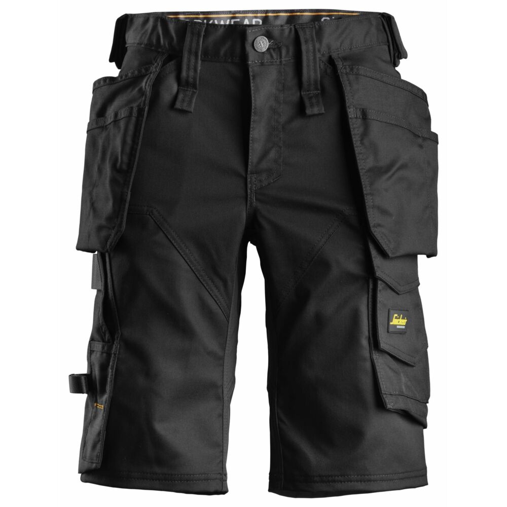 Snickers - AllroundWork, Women's Stretch Shorts Holster Pockets - Black\\Black