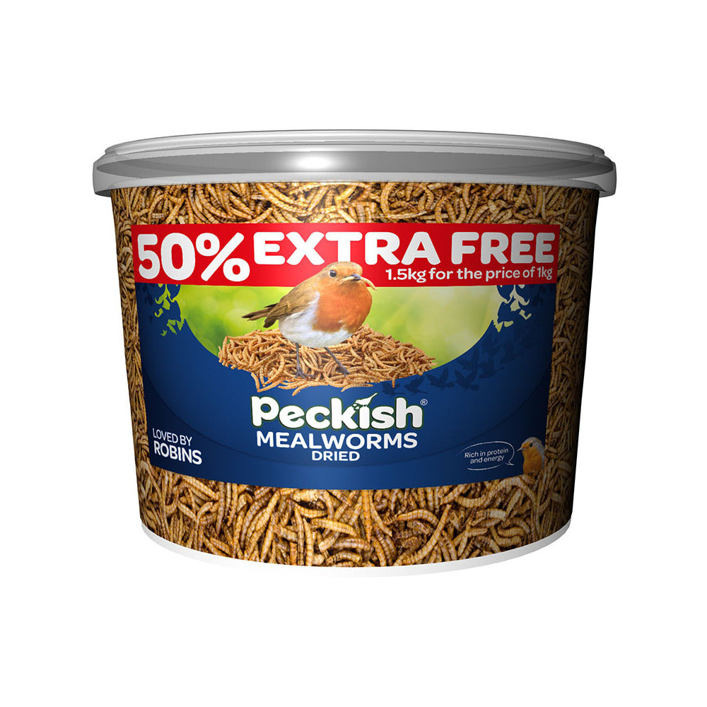 Peckish Mealworms Tub 1kg + 50% Extra Free