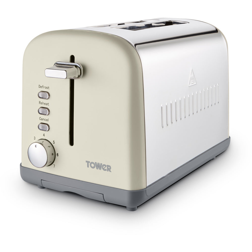 2 Slice Toaster T20041PEB Pebble Topline Group