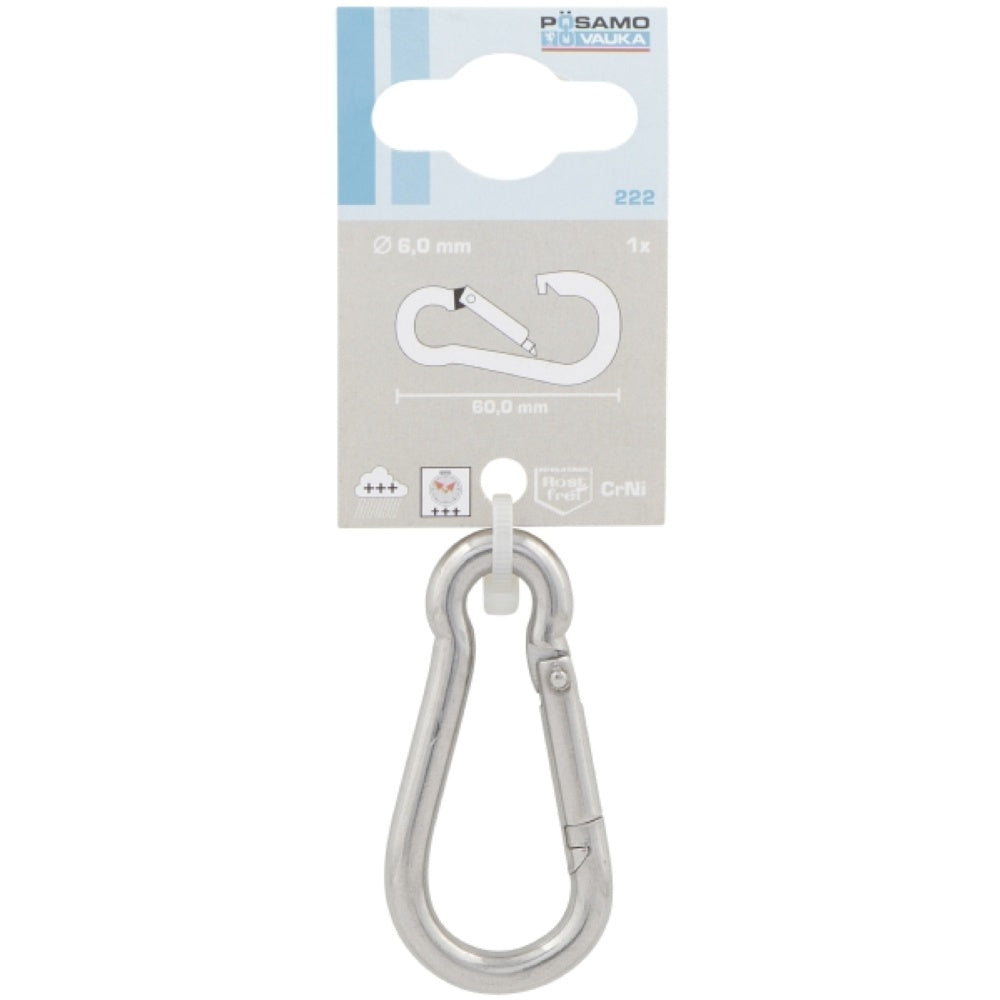 Posamo Fire Brigade Snap Hook 5x50 Zinc Plated Pack2