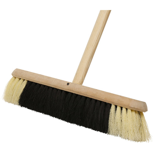 Dosco - 18\ Back & White Fibre Sage Broom Handled
