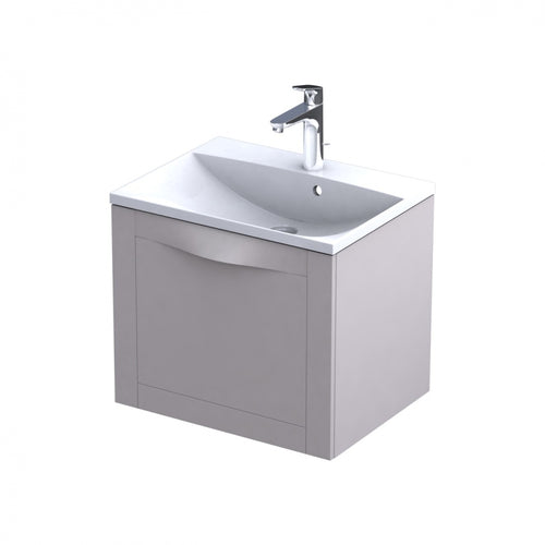 Armavit - 60cm 1 Drawer Vanity Unit - Sand Matt - (Exc Basin)