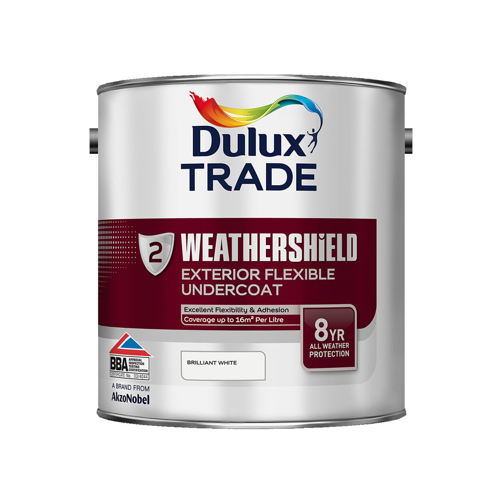 Dulux Trade Weathershield Exterior Undercoat Brilliant White 2.5L