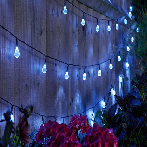 SuperBright - Ultra Solar String Lights, 25 Orbs