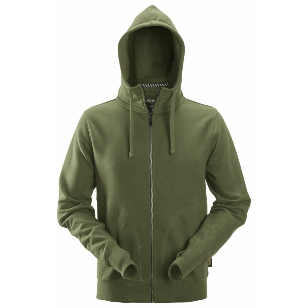 Snickers - AllroundWork, Hoodie Full Zip - Khaki Green