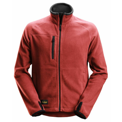 Snickers - AllroundWork, Polartec® Fleece Jacket - Chili red\\Black