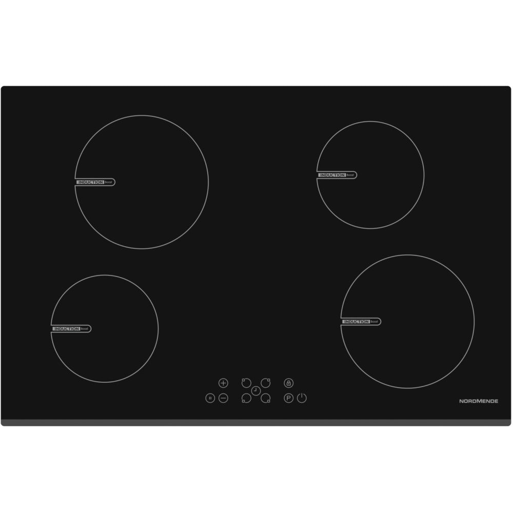 NordMende 78cm 4 x Zone Touch Control Induction Hob Black