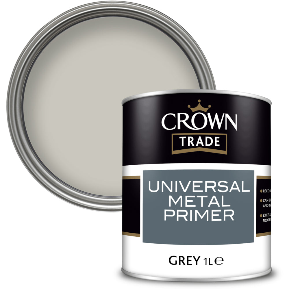 Crown Trade Universal Metal Primer Grey 1L