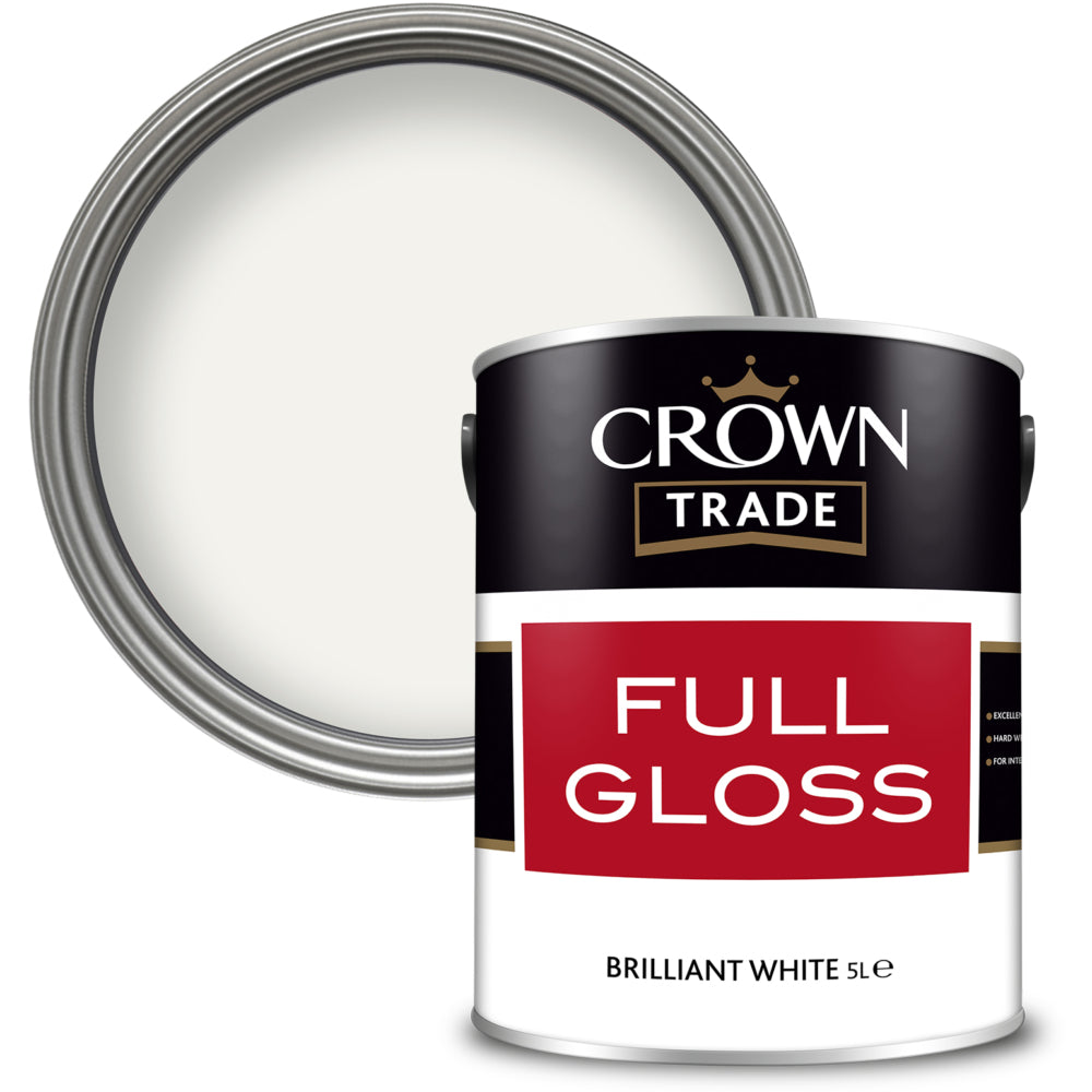 Crown Trade Full Gloss Brilliant White 5L