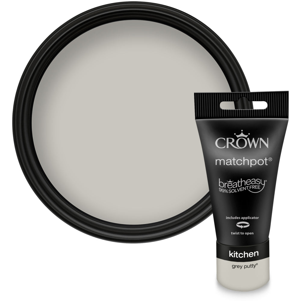 Crown Easyclean Kitchen Grey Putty 40ml