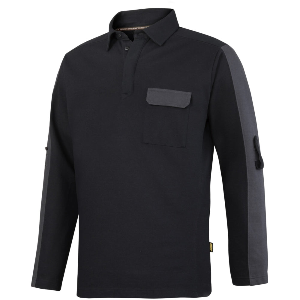 Snickers - AllroundWork, Rugby Sweater - Black