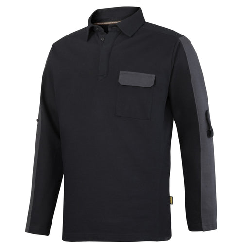 Snickers - AllroundWork, Rugby Sweater - Black