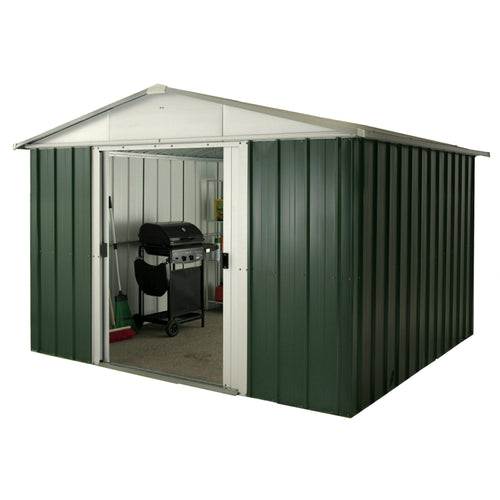 Deluxe Apex Metal Shed 108GEYZ - 10ft x 8ft