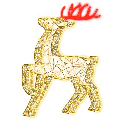 Festive LED Lit Reindeer - 175 x 130cm