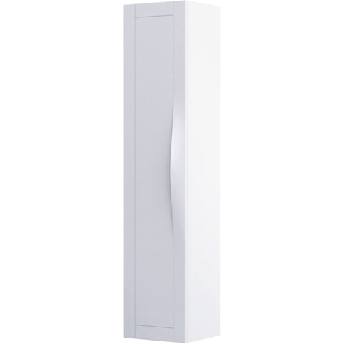 Kos 35cm Tall Boy Wall Cabinet - Matt White