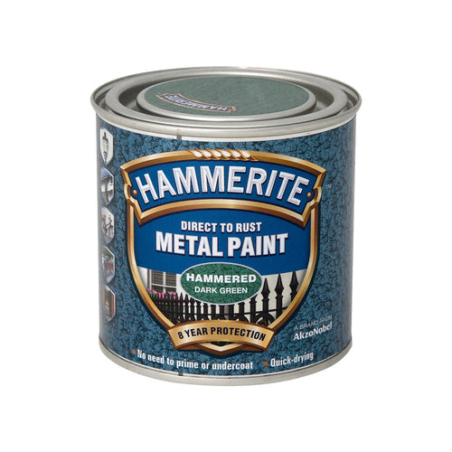 Hammerite Metal Paint Hammered Dark Green 750ml