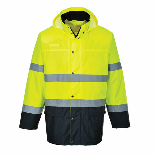 Portwest  - Lite Two-Tone Traffic Jacket - Yellow/Navy