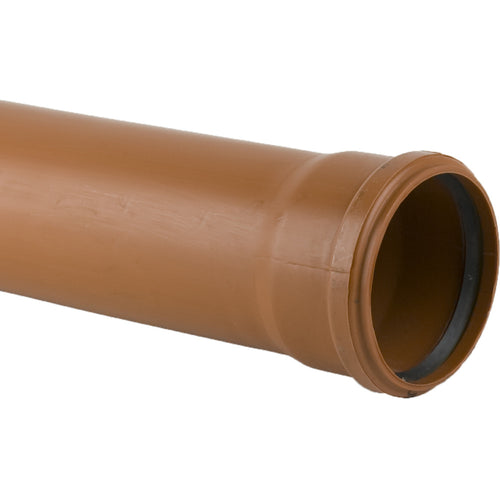 Brett Martin - 3m Single Socket Pipe 110mm