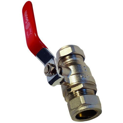 South Coast Plumbing - 1/2\ Compression Lever Ballvalve Wras Approved