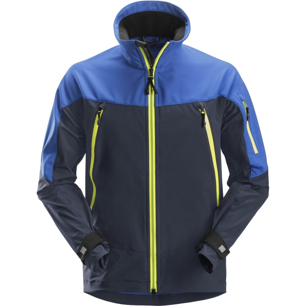 Snickers - FlexiWork, Soft Shell Stretch Jacket - True Blue\\Navy