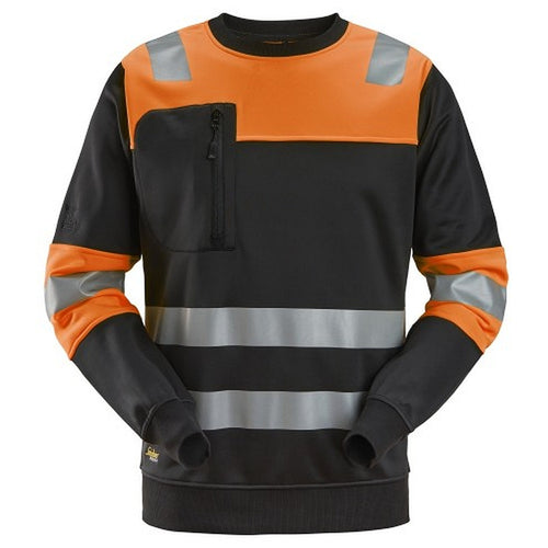 Snickers - High-Vis, Class 1 Sweatshirt - Black