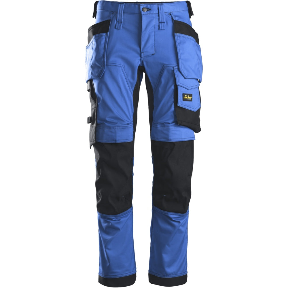 Snickers - AllroundWork, Stretch Trousers Holster Pockets - True Blue\\Black