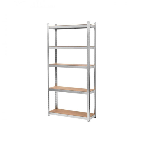 Blackspur - 5 Tier Heavy Duty Boltless Shelving Unit - 1.8m - Galvanised