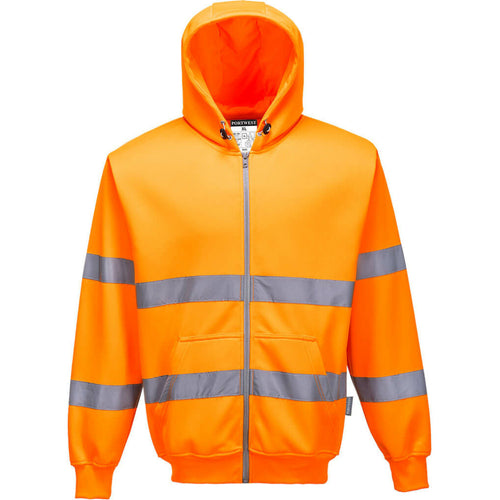 Portwest  - Hi-Vis Zip Front Hoodie - Orange