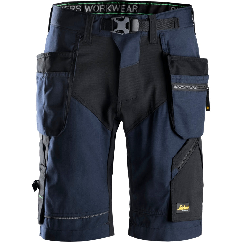 Snickers - FlexiWork, Work Shorts+ Holster Pockets - Navy\\Black