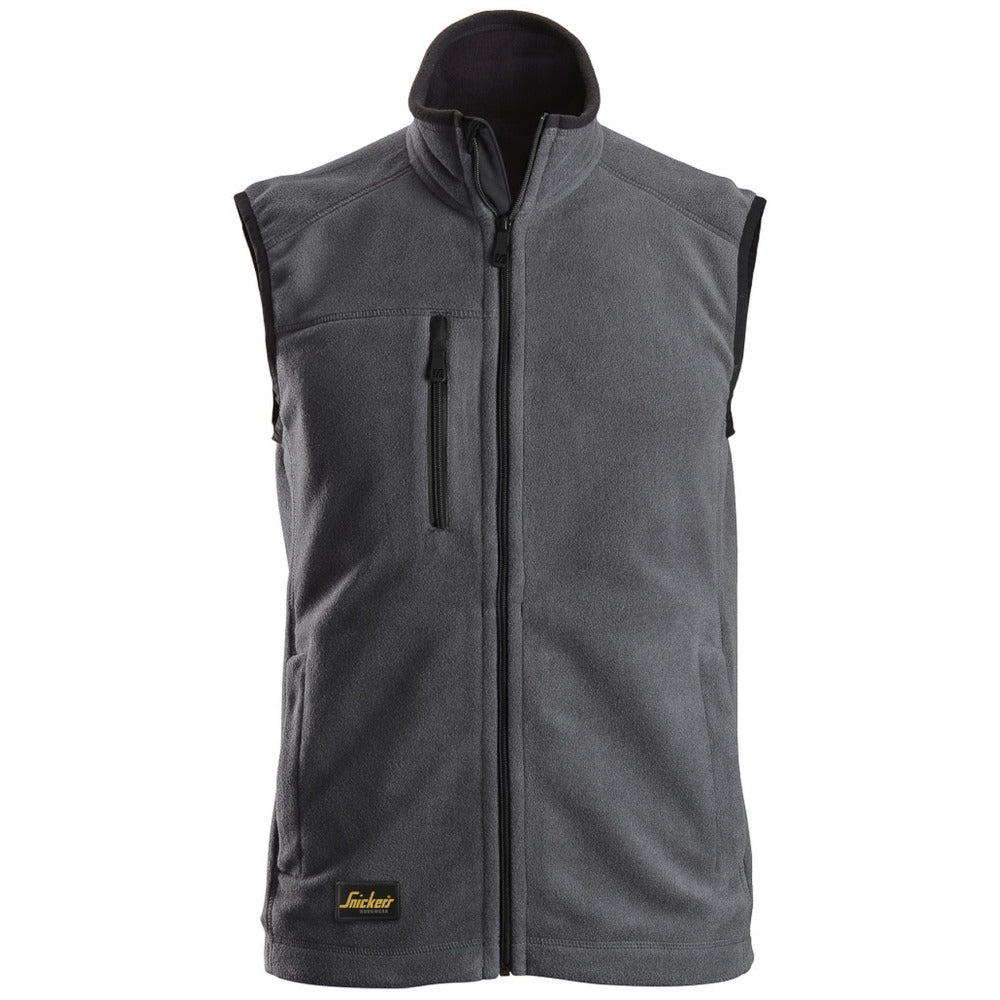 Snickers - AllroundWork, Polartec® Fleece Vest - Steel grey\\Black