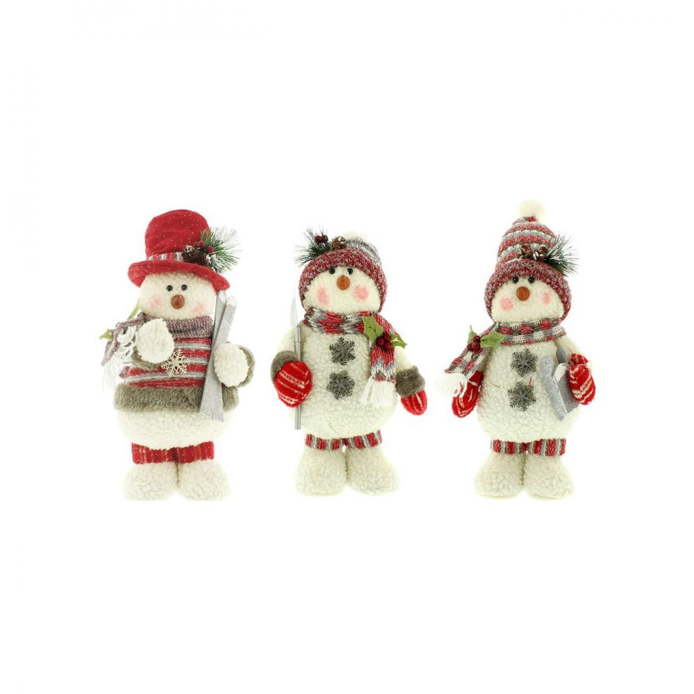 Festive - Standing Snowmen 3 Assorted - 35cm